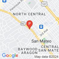View Map of 101 North El Camino Real,San Mateo,CA,94401